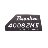Typenschild (Metall) für Beaulieu 4008 ZM II